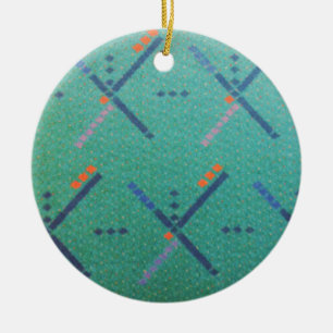 Portland Oregon Airport Carpet Ceramic Tree Decoration