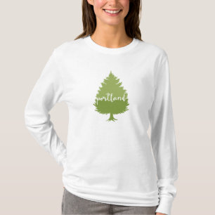Portland, Oregon calligraphy tree T-Shirt