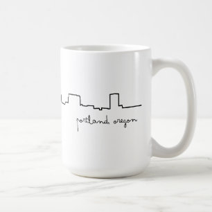 Portland, Oregon Cityscape Love Mug