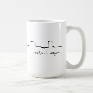 Portland, Oregon Cityscape Love Mug