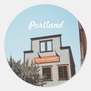 Portland Oregon  Classic Round Sticker