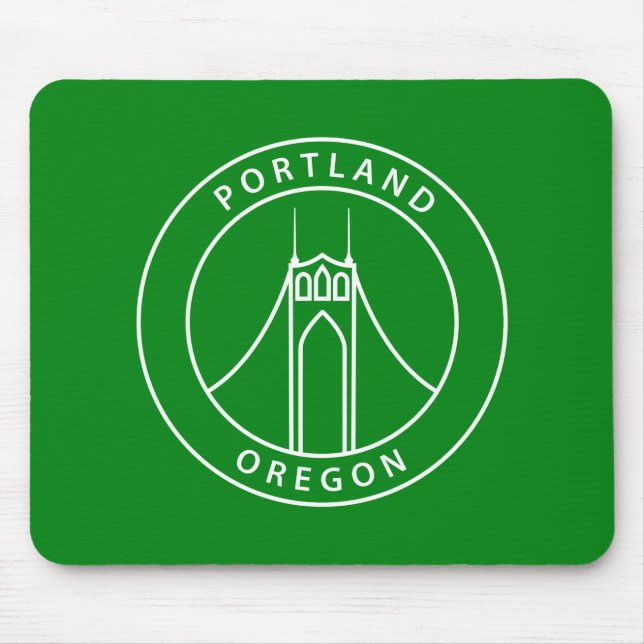 Portland Oregon Design Mouse Mat (Front)