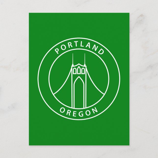 Portland Oregon Design Postcard (Front)