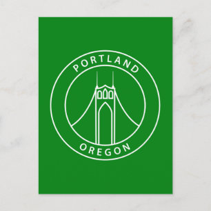 Portland Oregon Design Postcard