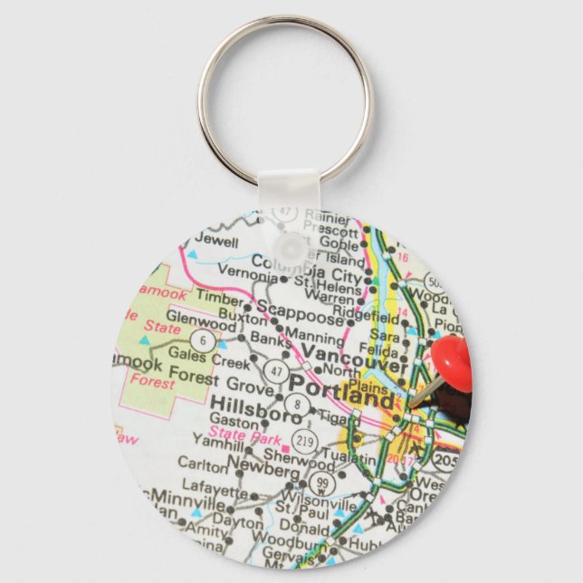 Portland, Oregon Key Ring (Front)