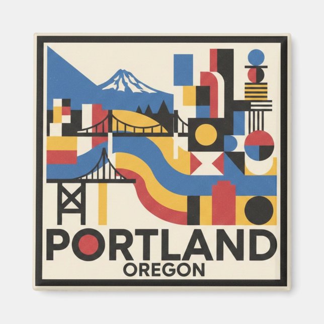 Portland Oregon Magnet (Front)