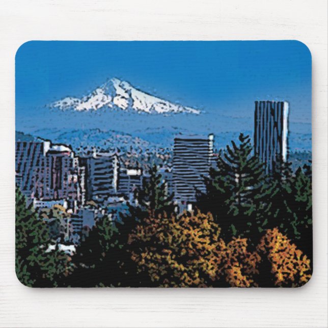 Portland, Oregon Mouse Mat (Front)