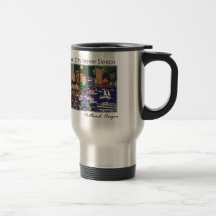 Portland Oregon @ Night Travel Mug