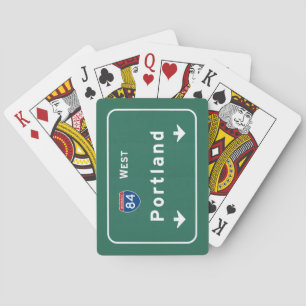 Portland Oregon or Interstate Highway Freeway : Playing Cards
