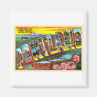 Portland Oregon OR Vintage Large Letter Postcard
