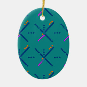 Portland Oregon PDX Airport Carpet Ceramic Tree Decoration