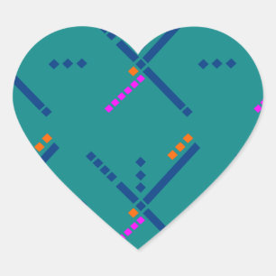 Portland Oregon PDX Airport Carpet Heart Sticker