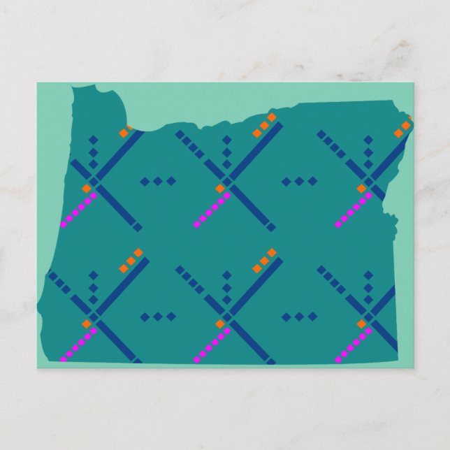Portland Oregon PDX Airport Carpet Postcard (Front)