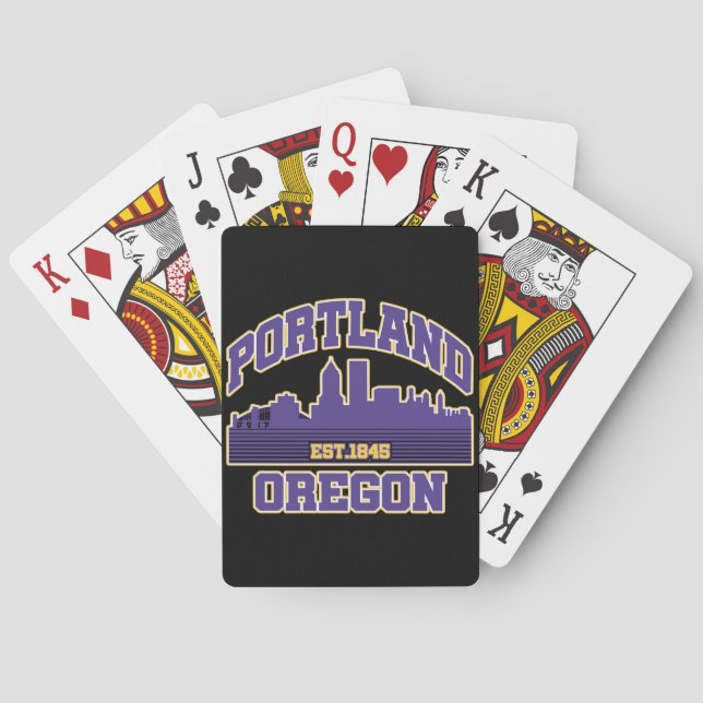 Portland,Oregon Playing Cards (Back)