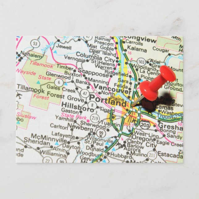 Portland, Oregon Postcard (Front)