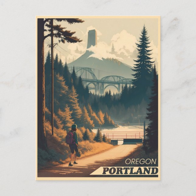 Portland, Oregon Postcard (Front)