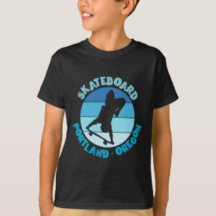 Portland Oregon Skateboarder Urn Skateboarding 3  T-Shirt