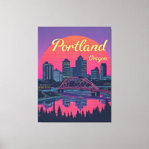 Portland Oregon Skyline Canvas Print