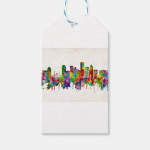 Portland Oregon Skyline Gift Tags