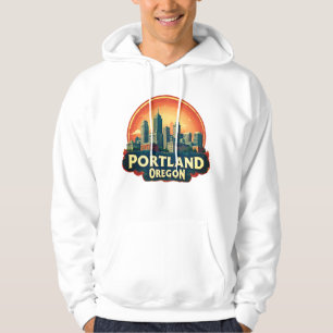 Portland Oregon Skyline Hoodie