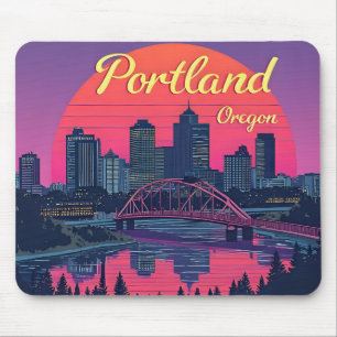 Portland Oregon Skyline Mouse Mat