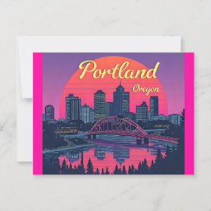 Portland Oregon Skyline Postcard