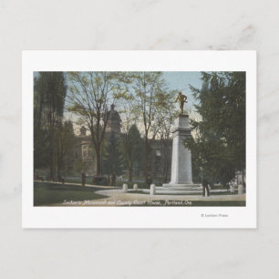 Portland, Oregon - Soldier's Monument & County Postcard