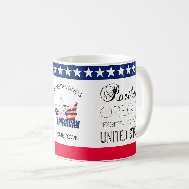 Portland, Oregon, United States elegant Coffee Mug (Front Right)