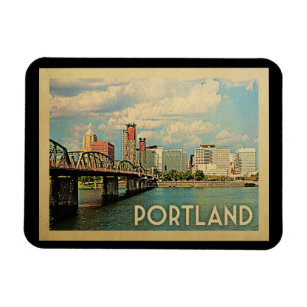 Portland Oregon Vintage Travel Magnet