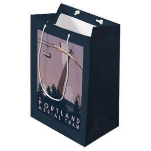 Portland, OregonAerial Tram Scene Medium Gift Bag