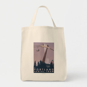 Portland, OregonAerial Tram Scene Tote Bag