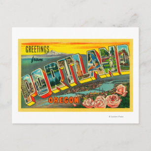 Portland, OregonLarge Letter Scenes Postcard