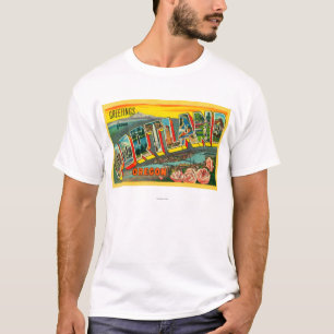 Portland, OregonLarge Letter Scenes T-Shirt