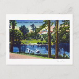 Portland, OregonLaurelhurst Park Scene Postcard