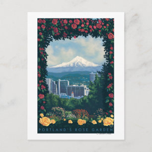Portland, OregonRose Garden Scene Postcard