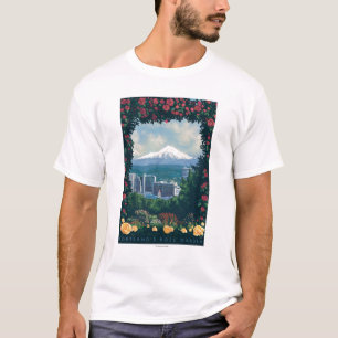 Portland, OregonRose Garden Scene T-Shirt