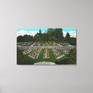 Portland, OregonView of the Rose Test Gardens Canvas Print