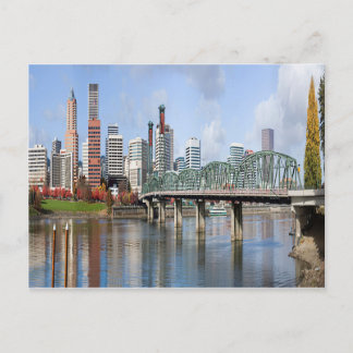 Portland Panoramic City Skyline Postcard