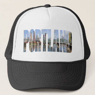 Portland Panoramic City Skyline Trucker Hat