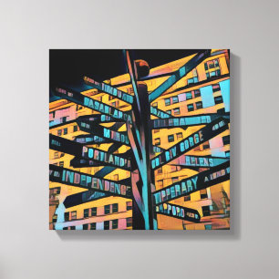 Portland Pioneer Square Canvas Print