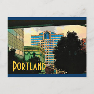 Portland Postcard (Yellow)