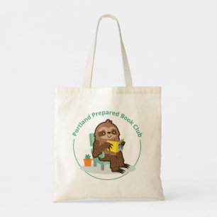 Portland Prepared Book Club canvas tote Bag