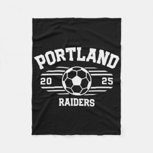 Portland Raiders Soccer Ll 2025 Fleece Blanket