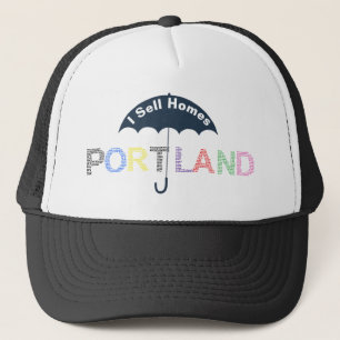 Portland Real Estate Homes Black Baseball Cap Hat