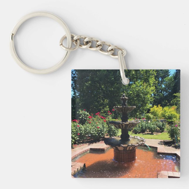 Portland Rose Garden, OR Key Ring (Front)