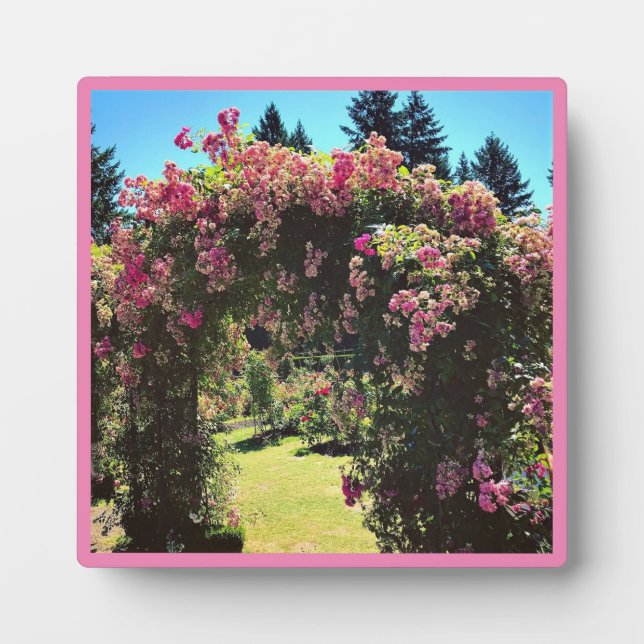 Portland Rose Garden, OR Plaque (Front)