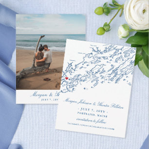 Portland Save the Date for a Maine Wedding