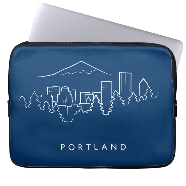 Portland Skyline Laptop Sleeve (Front)
