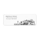 Portland Skyline Modern Return Address Labels