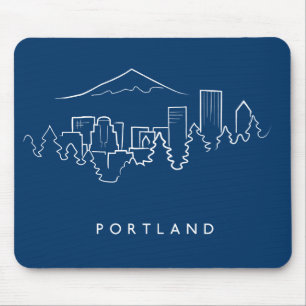 Portland Skyline Mouse Mat